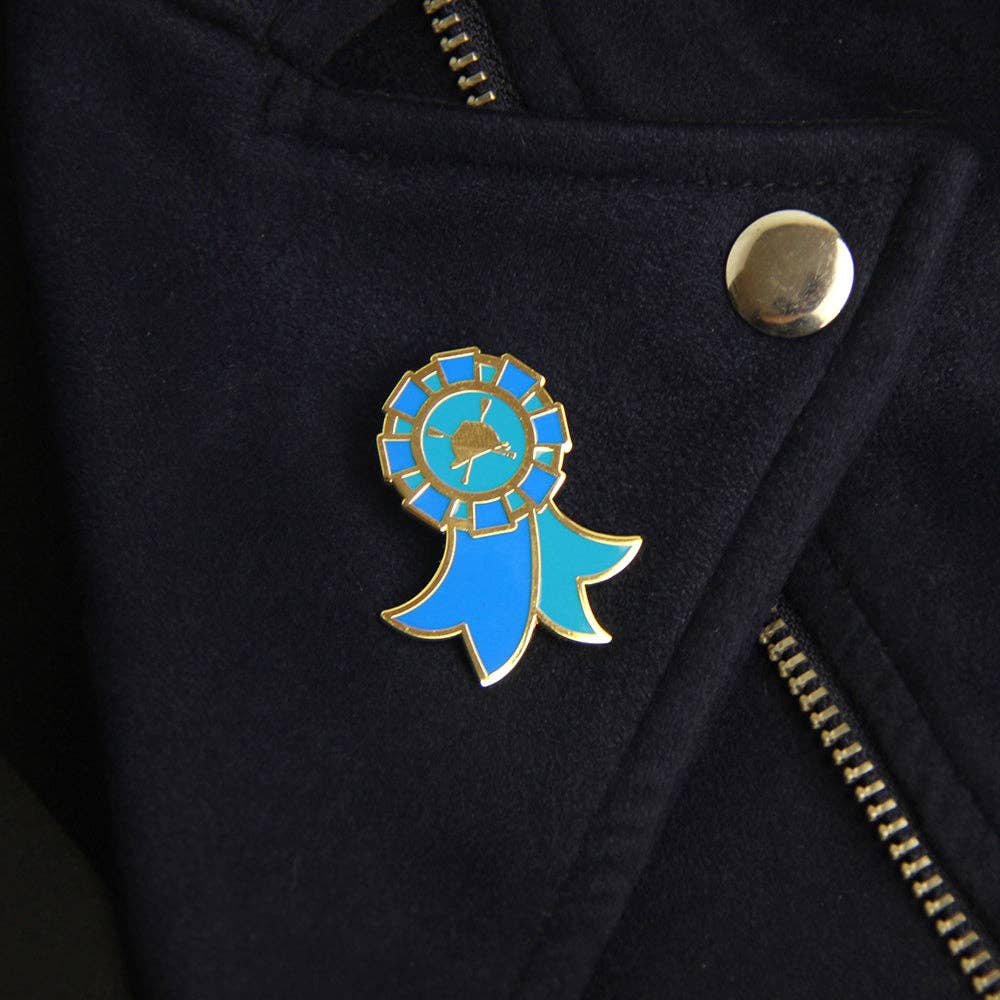 Winner Pony Pin - Equestrian Blue Ribbon Lapel Pin for Gift - Equine Exchange Tack Shop