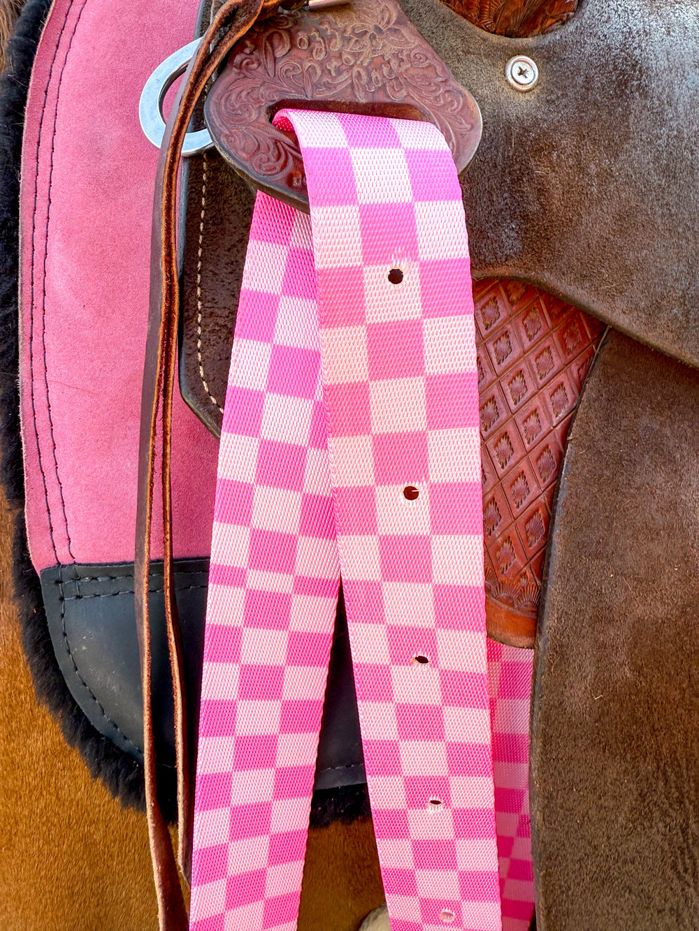 Checks Out (Pink/Pink) Cinch Strap Set