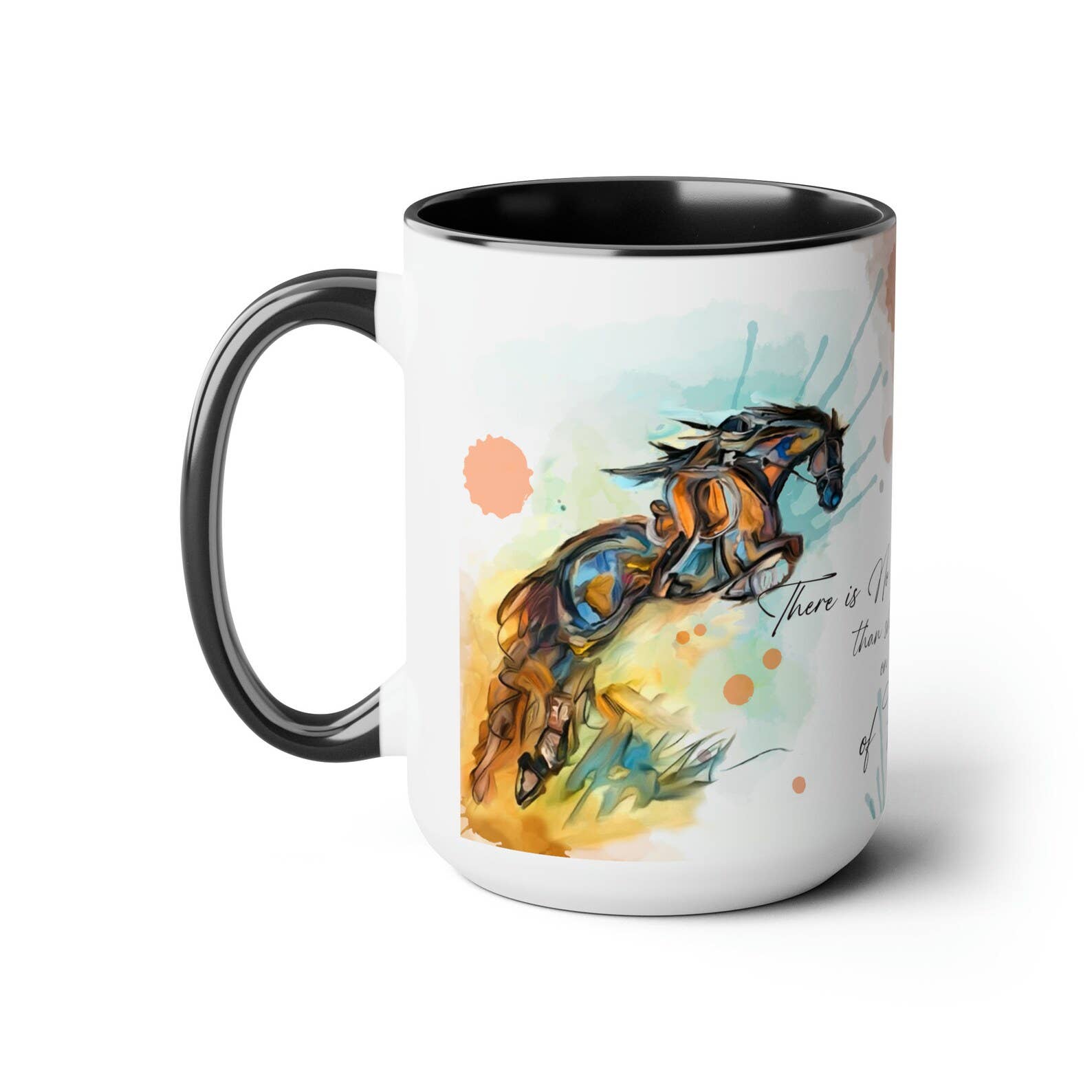Inspirational Equestrian Watercolor Mug - Equine Exchange Tack Shop