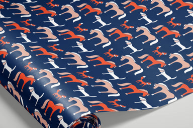 Foxy Wrapping Paper - Equine Exchange Tack Shop