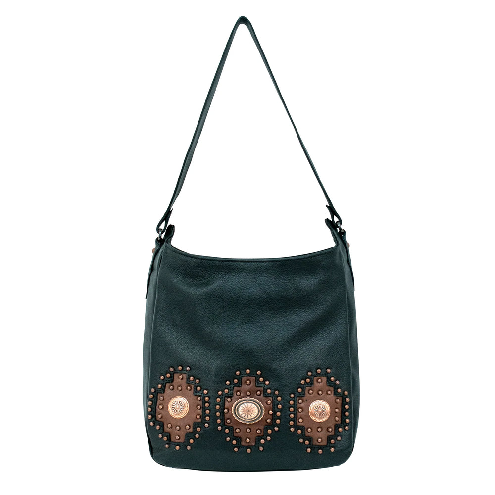 Midnight Copper Ultra Soft Zip‑Top Hobo Bag  