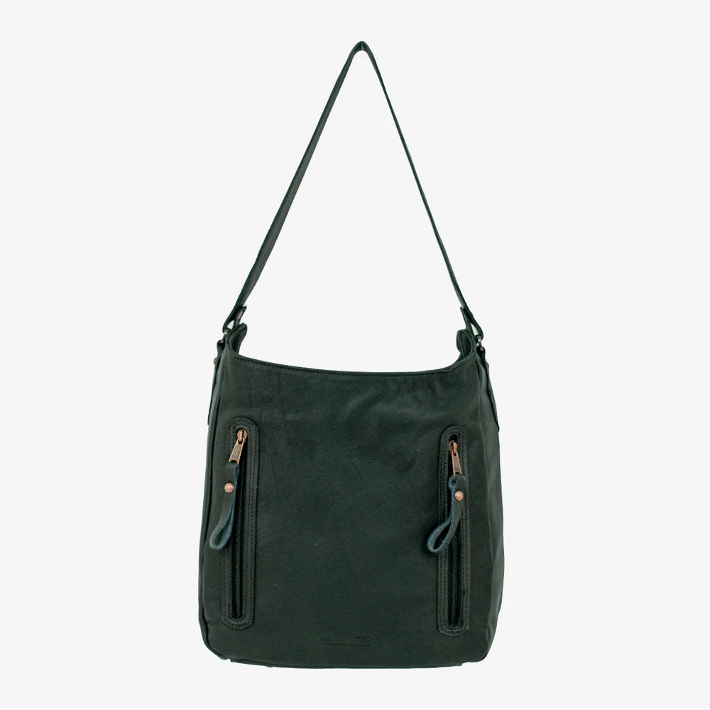 Midnight Copper Ultra Soft Zip‑Top Hobo Bag  