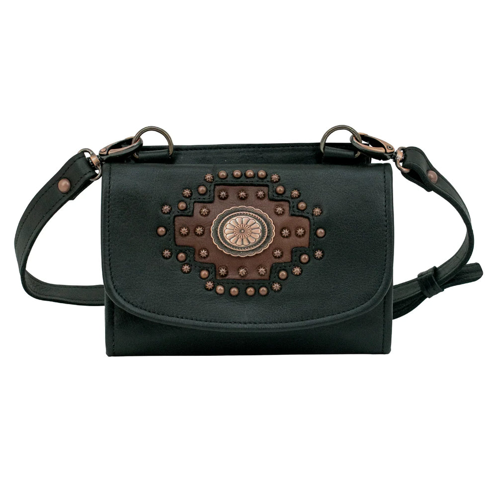 Midnight Copper Texas Two Step Crossbody Bag/Wallet  