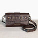 Dalton - Horse Bit Crossbody Luxury Leather Handbag in Deep Brown - Equine Exchange Tack Shop