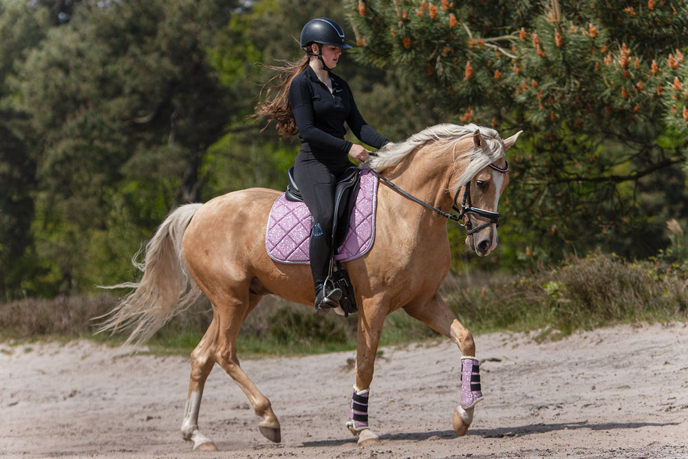 Pink Mist Brushing Boots - Equine Exchange Tack Shop