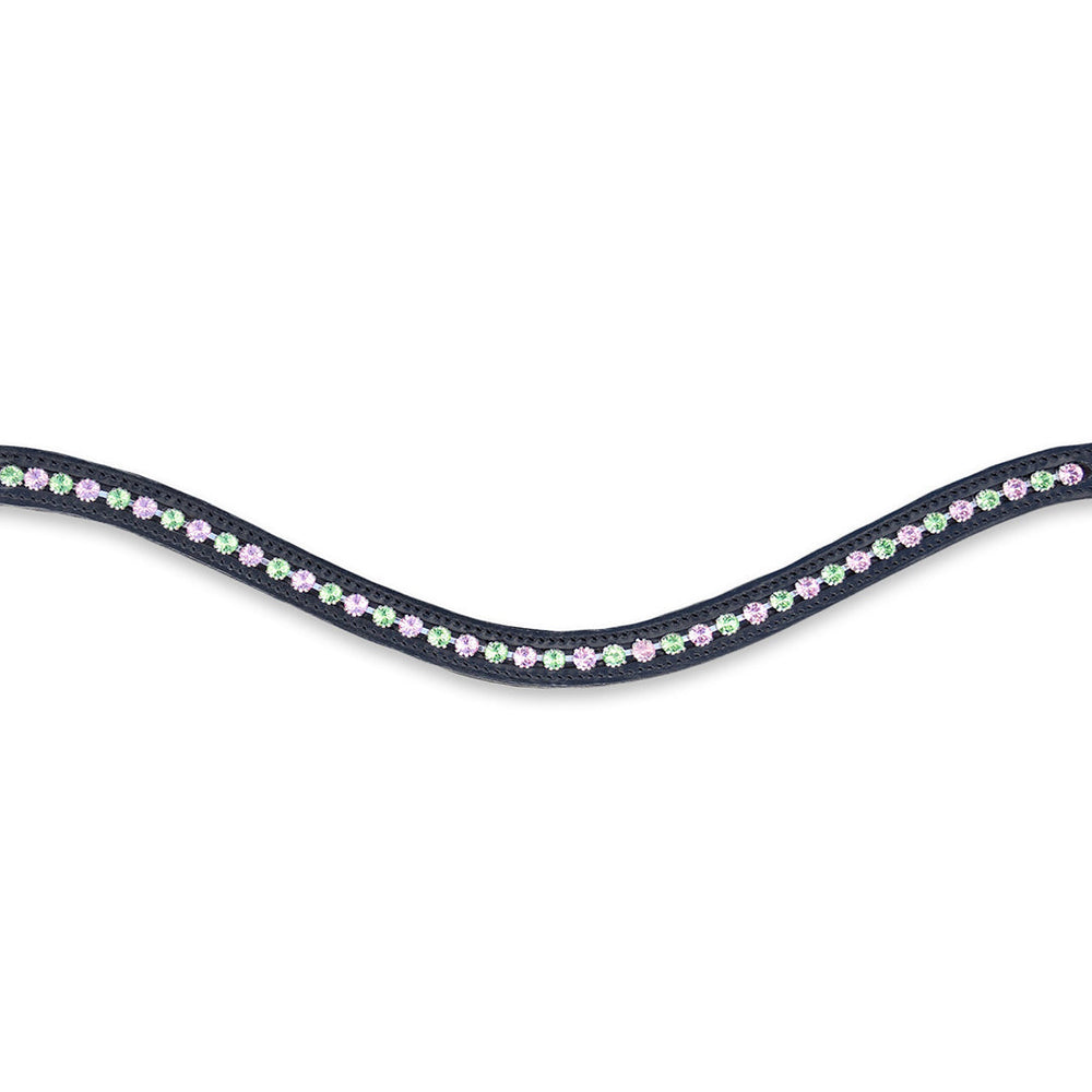 Teaparty Green Browband (Limited Edition) - Equine Exchange Tack Shop