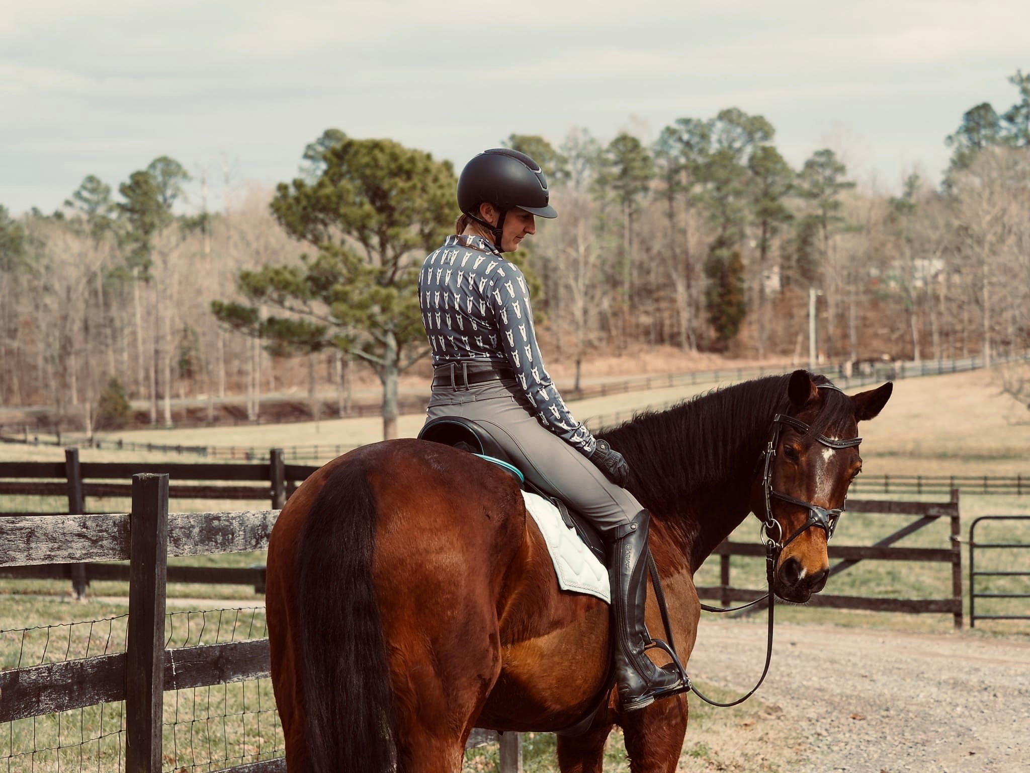 D. D. Prints with a Purpose DDF RENEE Long Sleeved Training Shirt - Equine Exchange Tack Shop