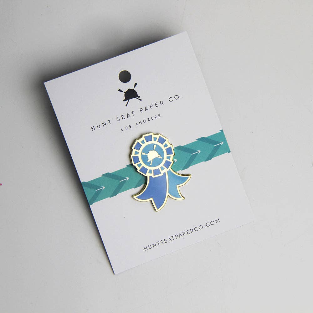 Winner Pony Pin - Equestrian Blue Ribbon Lapel Pin for Gift - Equine Exchange Tack Shop