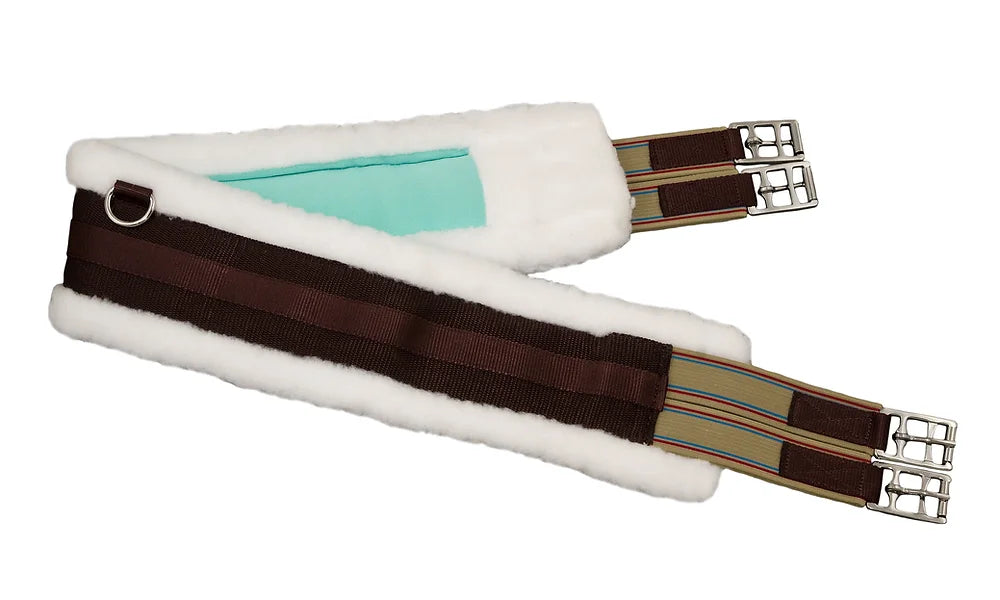 Fleece/Nylon Nano-Silver Girth - Brown - Equine Exchange Tack Shop