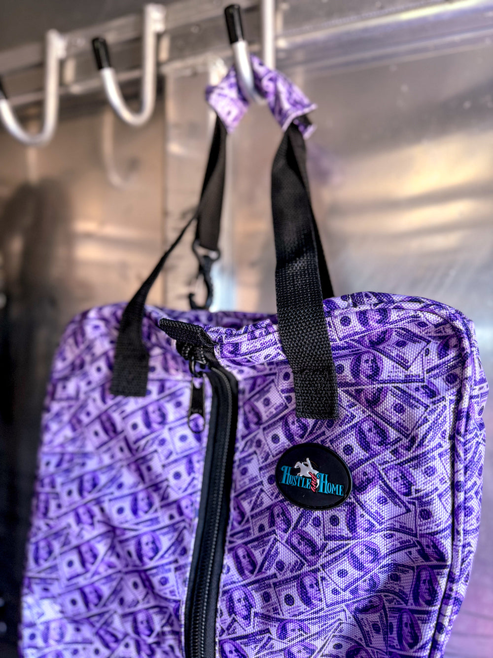 Dash for Cash (Purple) Luxury Tack Bag - Equine Exchange Tack Shop