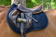 General Purpose Mesh Saddle Pad with Quick Dry Cotton Lining in Navy, White, or Black - Equine Exchange Tack Shop