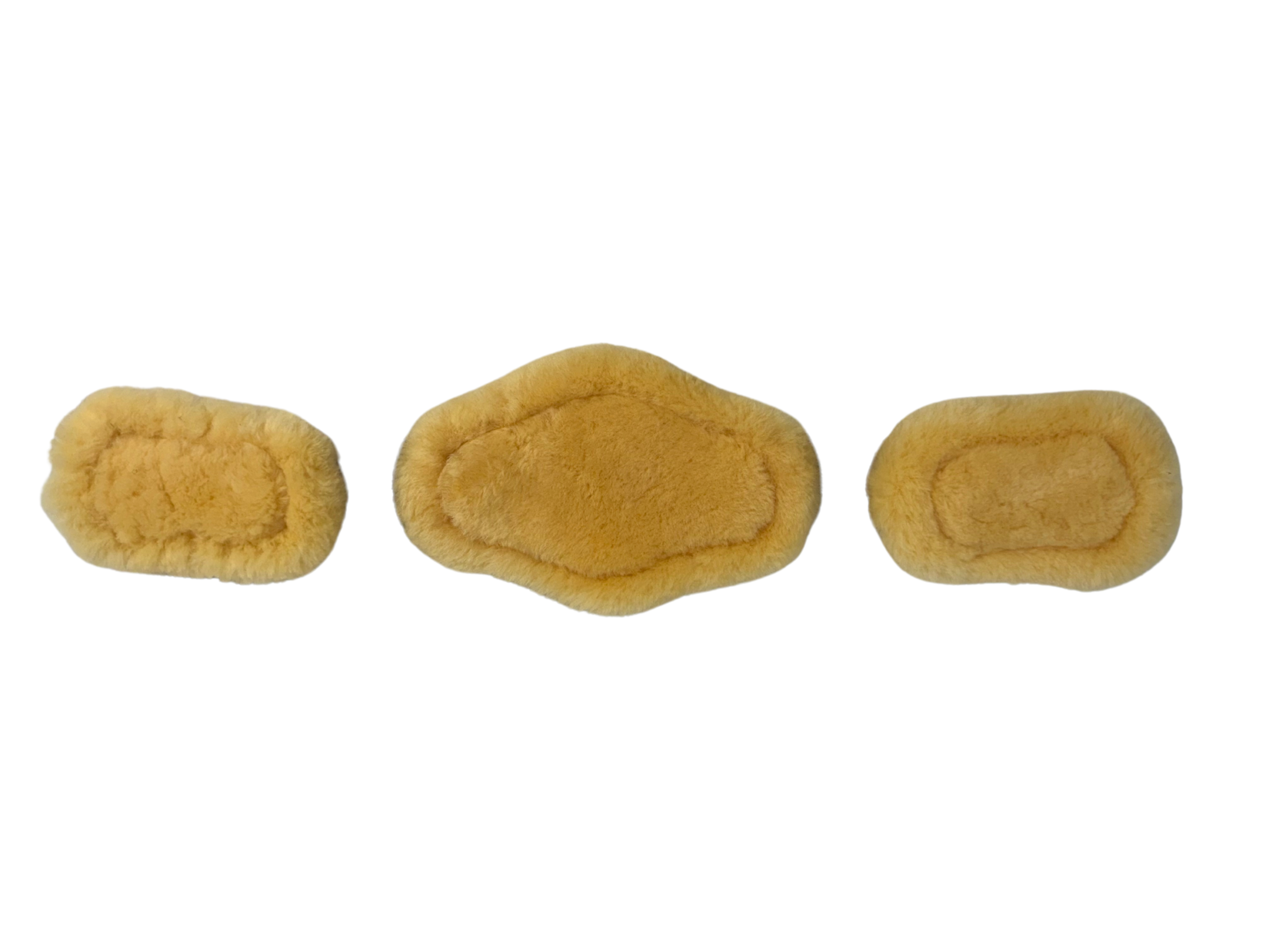 Removable Genuine Sheepskin Pads for Short Comfort Girth - Equine Exchange Tack Shop