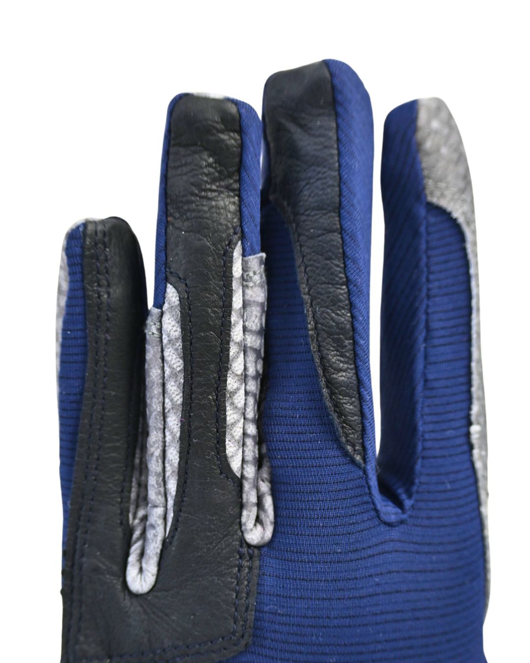 Oil-Tac Coppertech Leather Premium Riding Glove in Navy - Equine Exchange Tack Shop