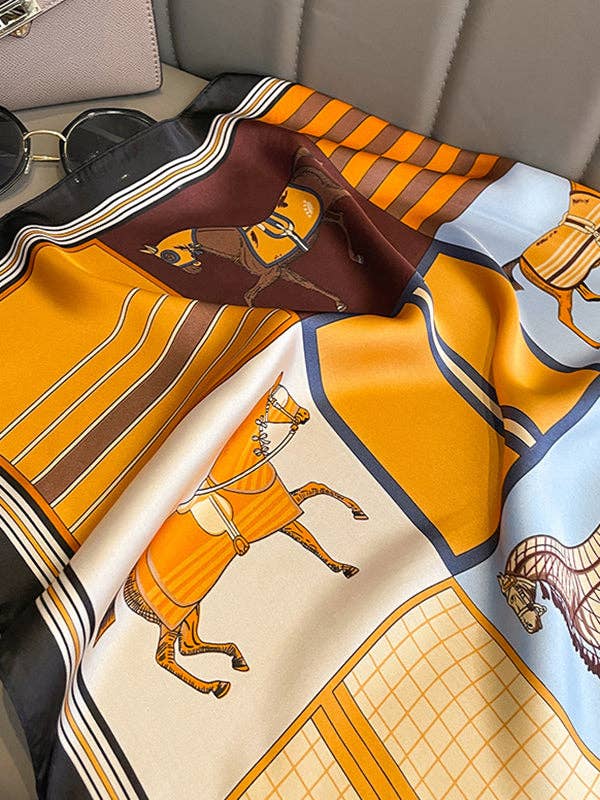 Animal Print Square Scarves and Hats - Equine Exchange Tack Shop