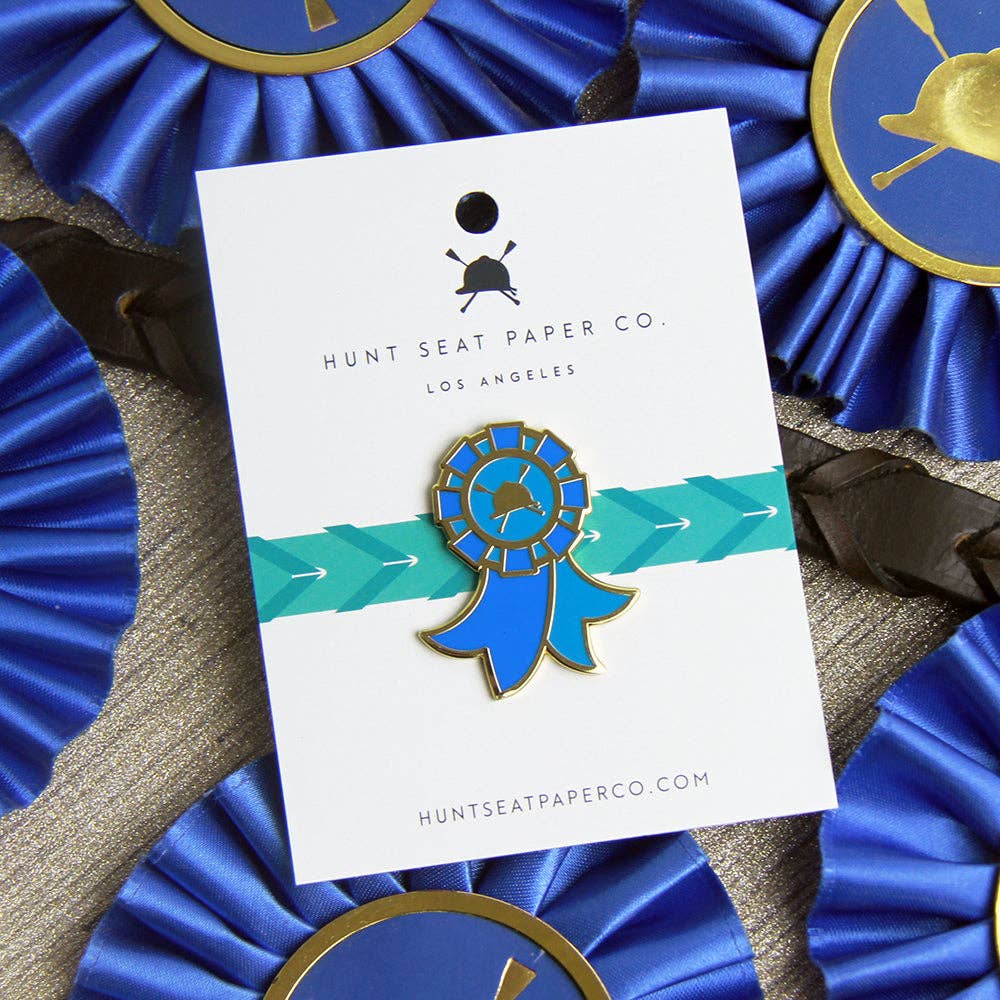 Winner Pony Pin - Equestrian Blue Ribbon Lapel Pin for Gift - Equine Exchange Tack Shop