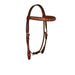 Straight Browband Headstall w/Tooled Spots - Equine Exchange Tack Shop