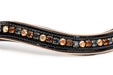 Lyamora Limited Edition Black Patent Snap Browband - Equine Exchange Tack Shop