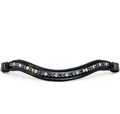 Americana 1 Black Patent Browband - Equine Exchange Tack Shop