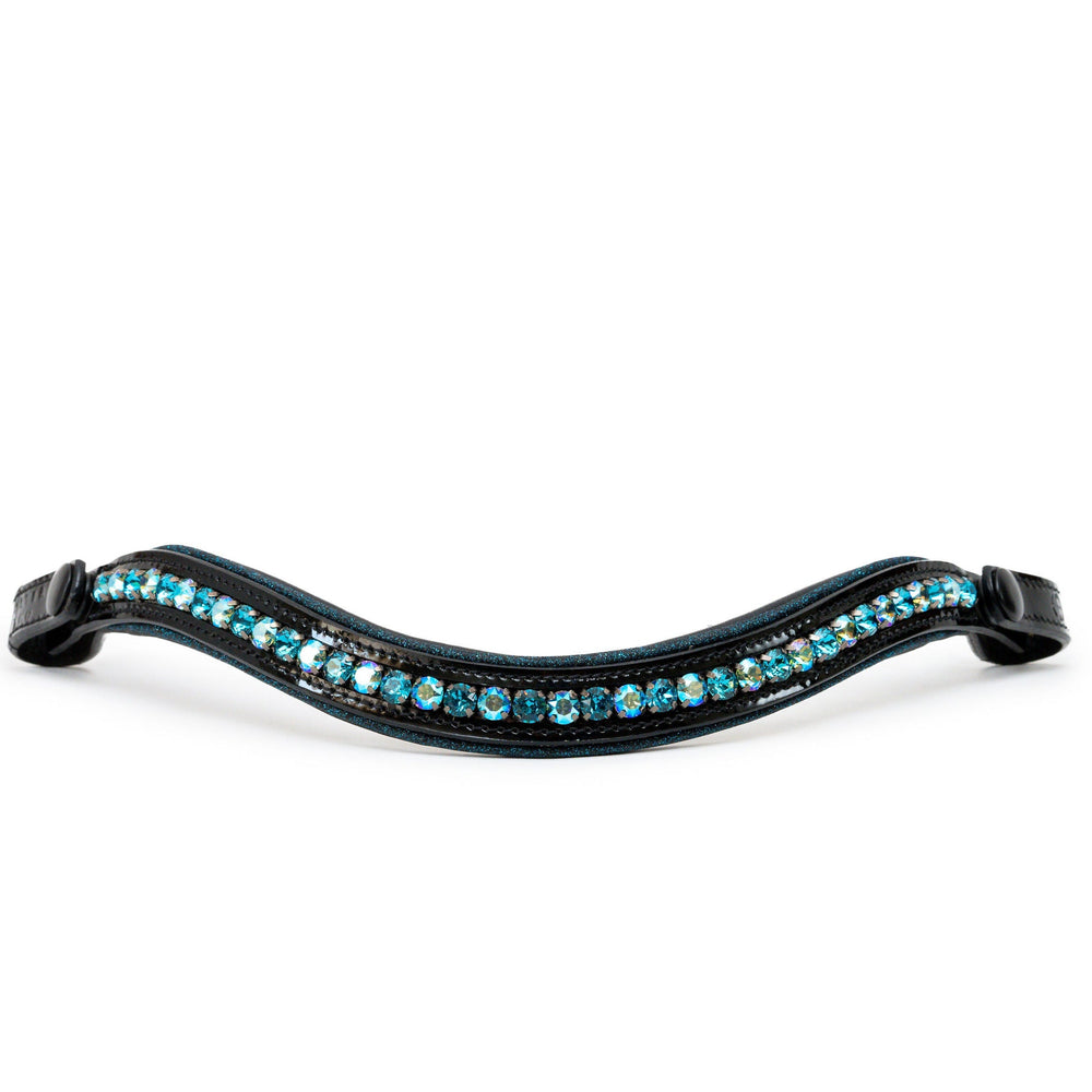 Limited Edition Atlantis Wave Browband with Snaps - Equine Exchange Tack Shop