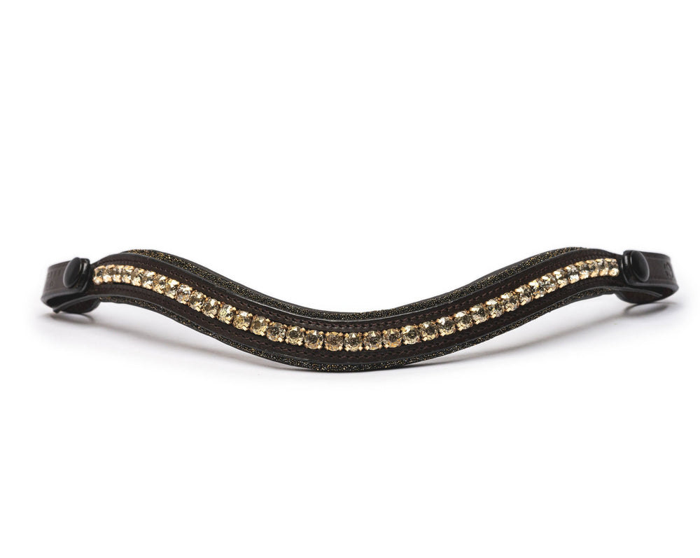 Midas Touch - Limited Edition Brown Leather Browband - Equine Exchange Tack Shop