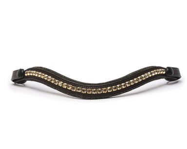 Midas Touch - Limited Edition Brown Leather Browband - Equine Exchange Tack Shop