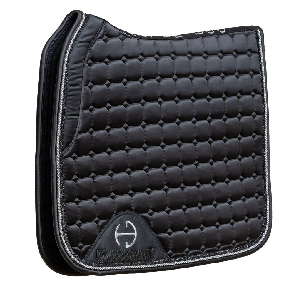 Satin Classic Dressage Saddle Pad - Ebony - Equine Exchange Tack Shop
