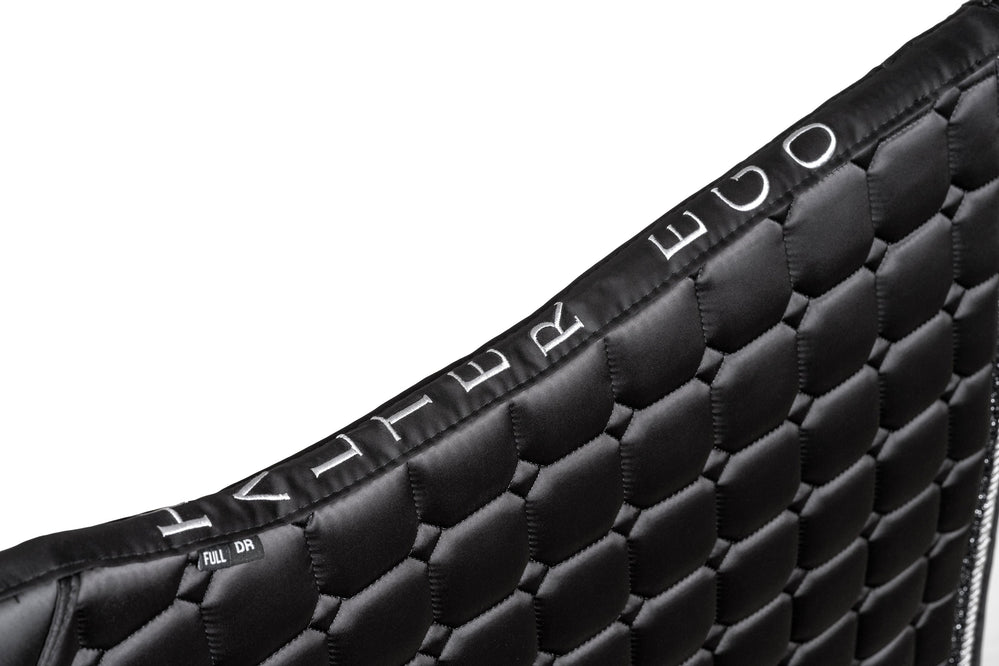 Satin Classic Dressage Saddle Pad - Ebony - Equine Exchange Tack Shop