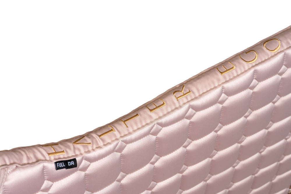 Satin Classic Dressage Saddle Pad - Champagne Taupe - Equine Exchange Tack Shop