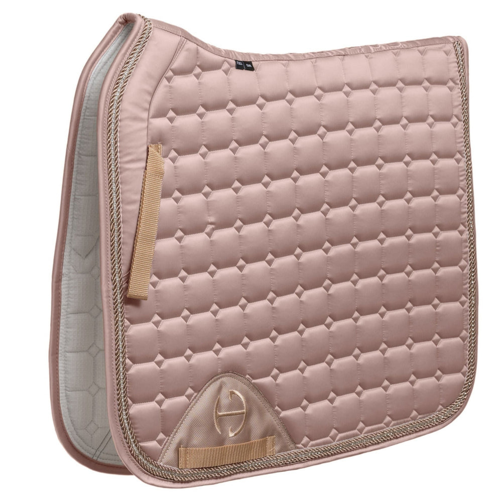 Satin Classic Dressage Saddle Pad - Champagne Cristal - Equine Exchange Tack Shop