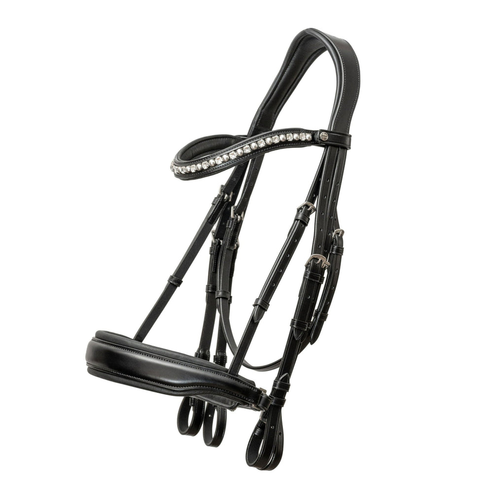Brixton Non-Patent Black Leather Double Bridle - Equine Exchange Tack Shop