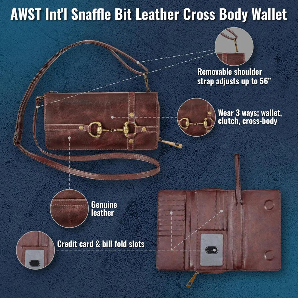 Snaffle Bit Cross Body Wallet