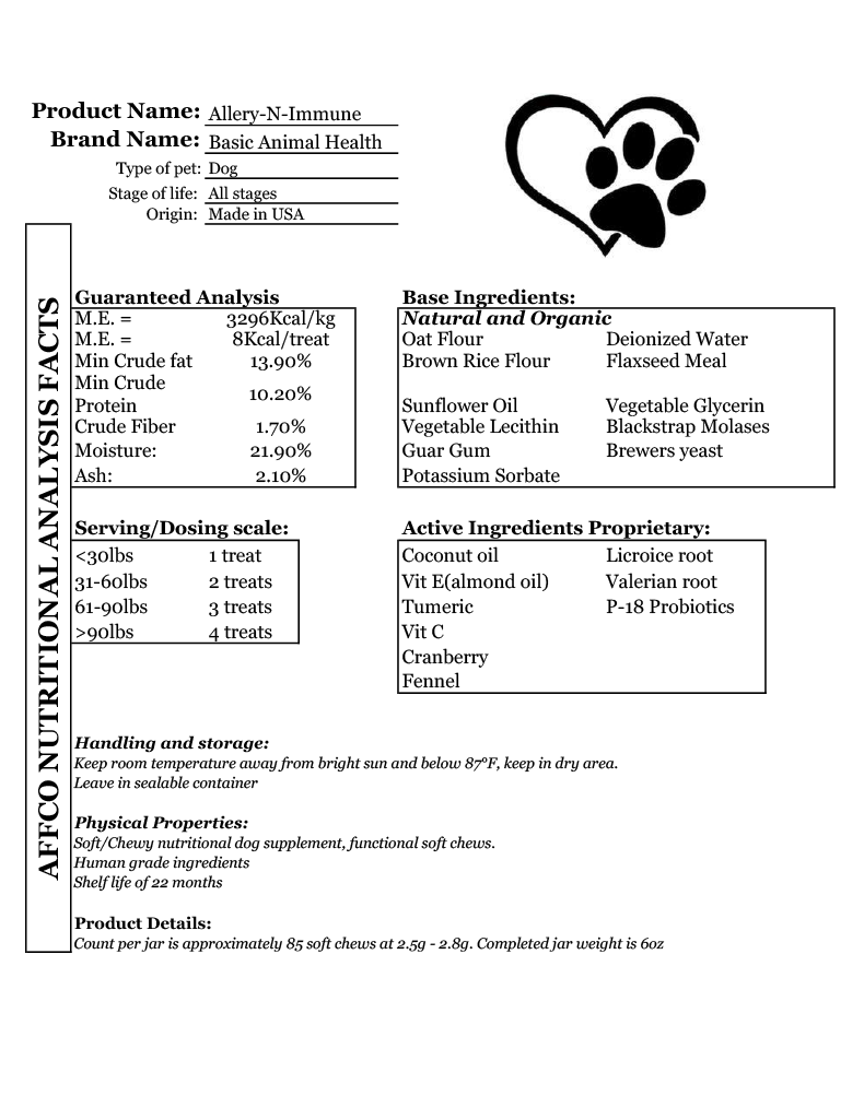 Allergy-N-Immune for Dogs