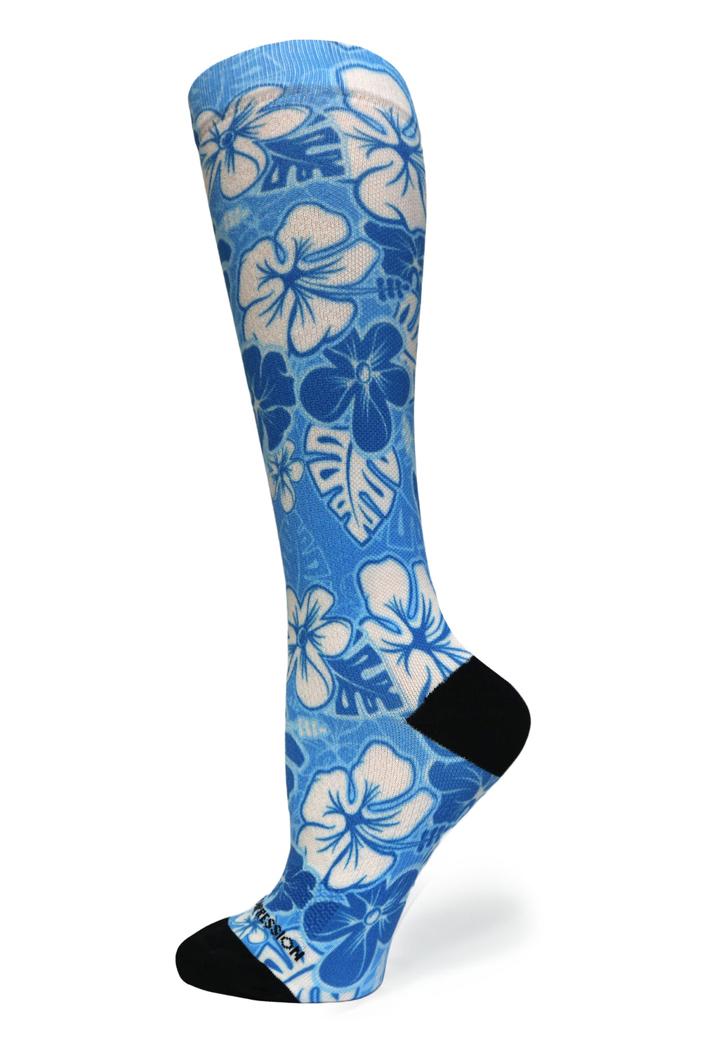 Aloha Blue Compression Socks - Equine Exchange Tack Shop