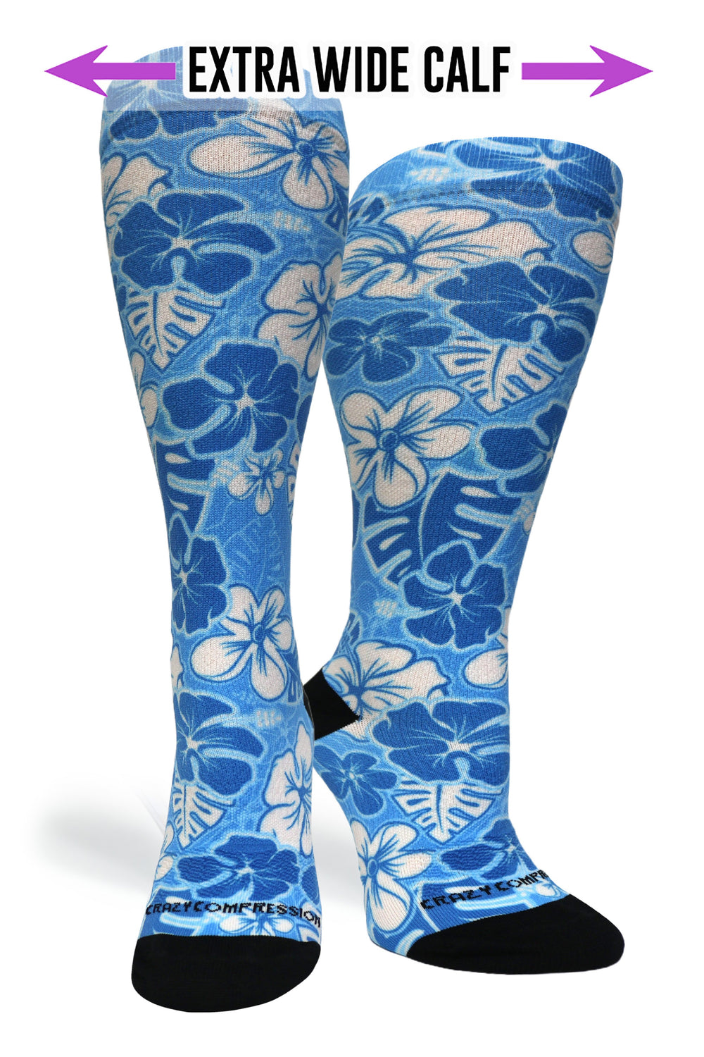 Aloha Blue Compression Socks - Equine Exchange Tack Shop