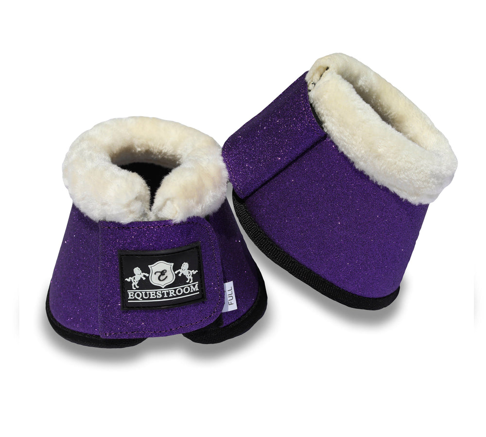 Purple Amethyst Bell Boots - Equine Exchange Tack Shop