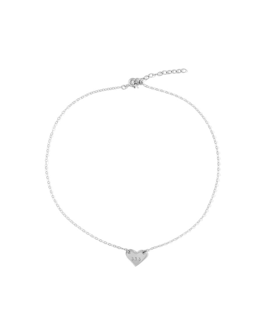 Angel Numbers Heart Choker