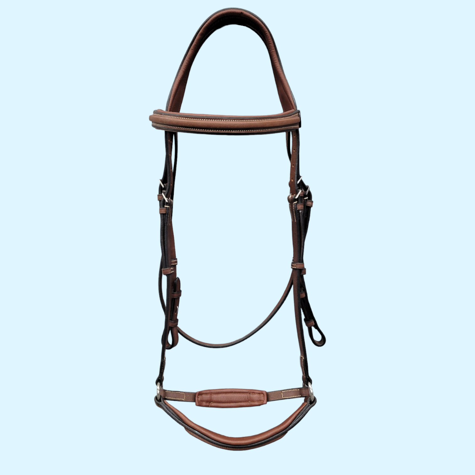 Arion Anatomic Drop Noseband Bridle in Brown - Full Size