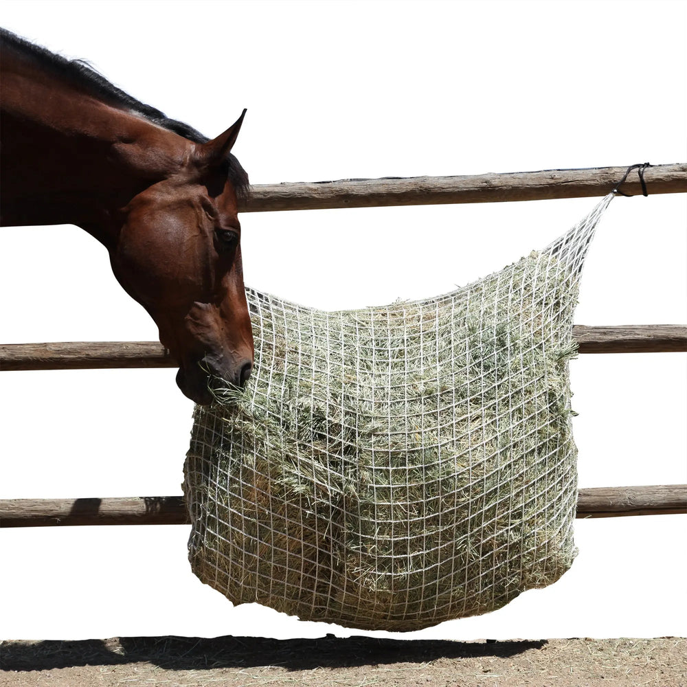 Freedom Feeder Extended Day Net - 2 String Bale Capacity - 3 Slow Feed Mesh Options - Equine Exchange Tack Shop