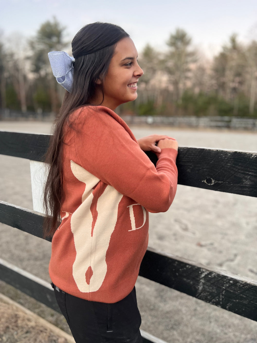 The Deinhardt HERITAGE Sweater - Rust - Equine Exchange Tack Shop