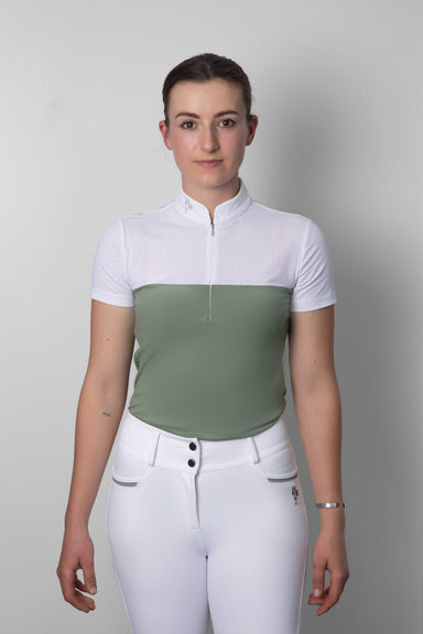 Combat Green SS Show Shirt - Equine Exchange Tack Shop