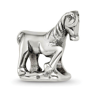 Sterling Silver Prancing Horse Bead Charm - Equine Exchange Tack Shop