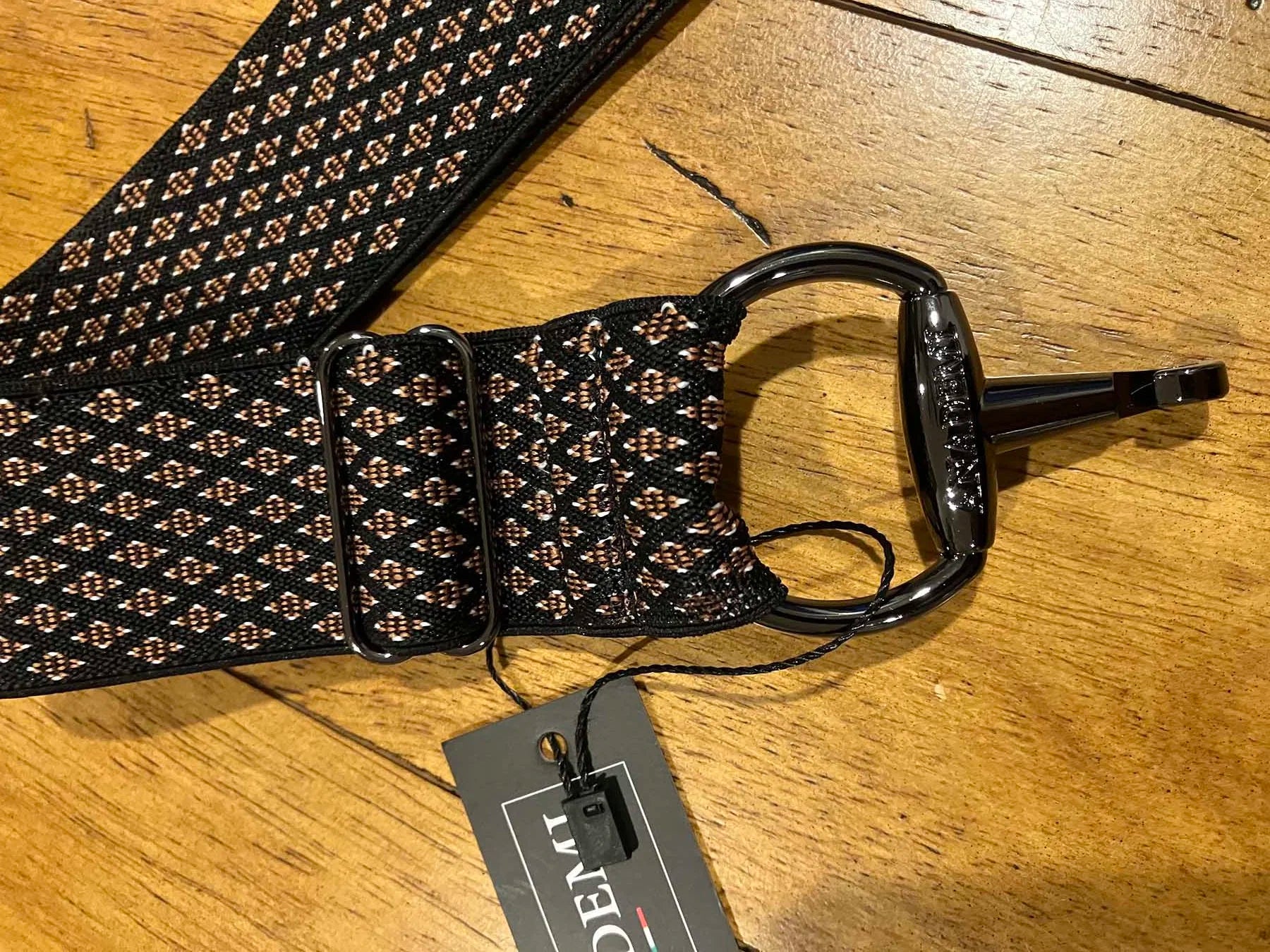 Anademi Plaid Stretch Bit Belt  