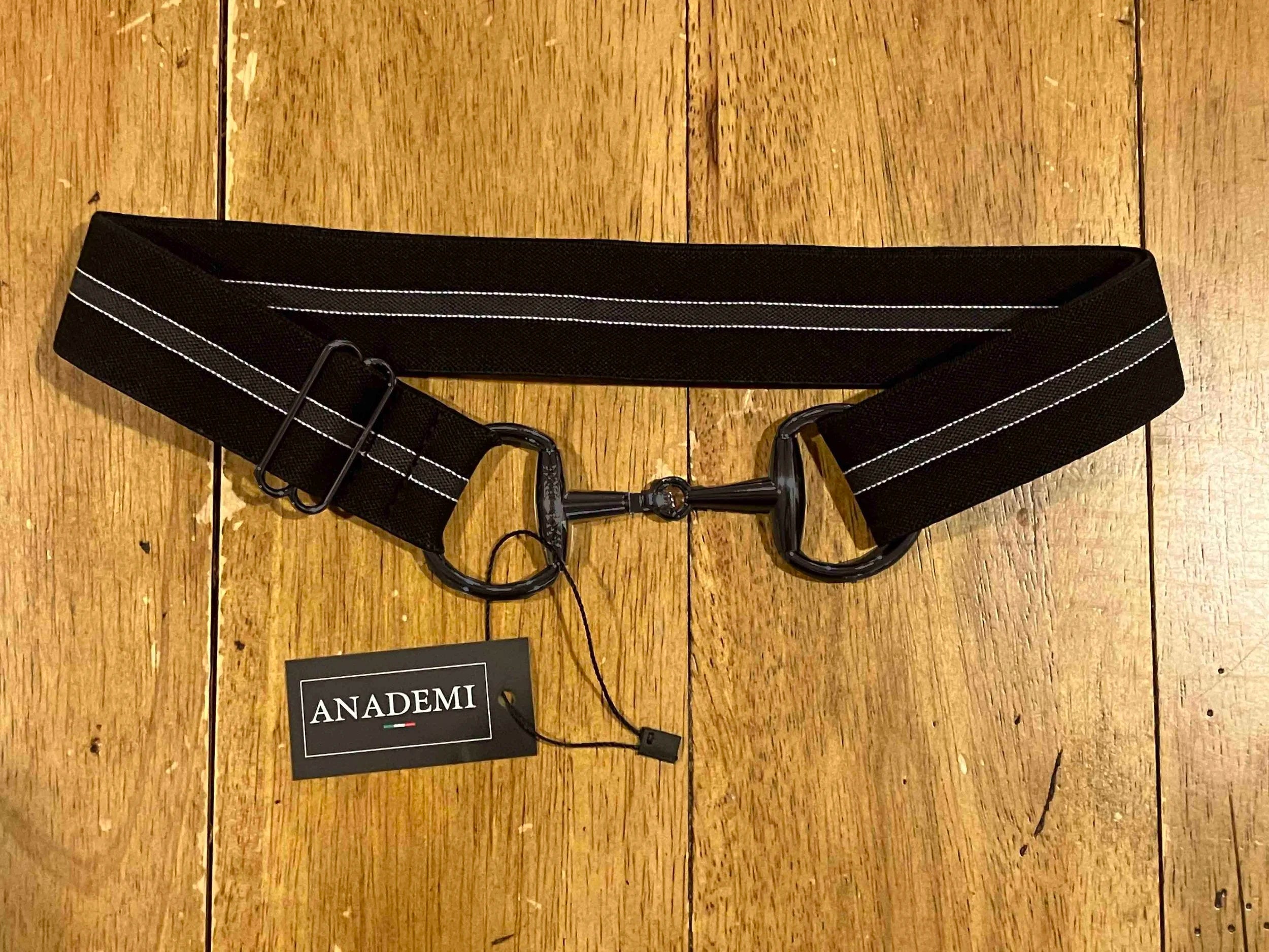 Anademi Striped Stretch Bit Belt  