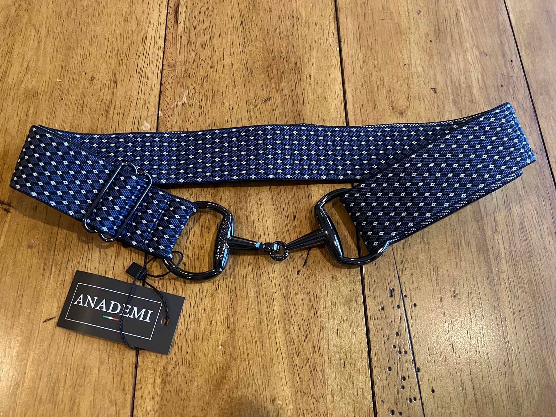 Anademi Plaid Stretch Bit Belt  