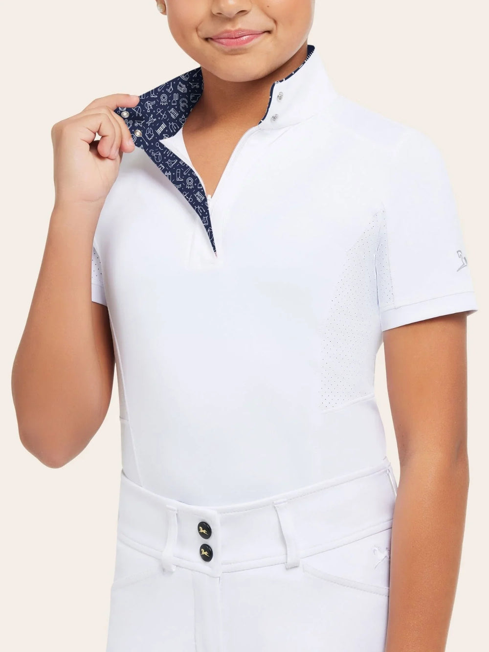 RJ Classics Brynn JR Short Sleeve Show Shirt - Equine Exchange Tack Shop