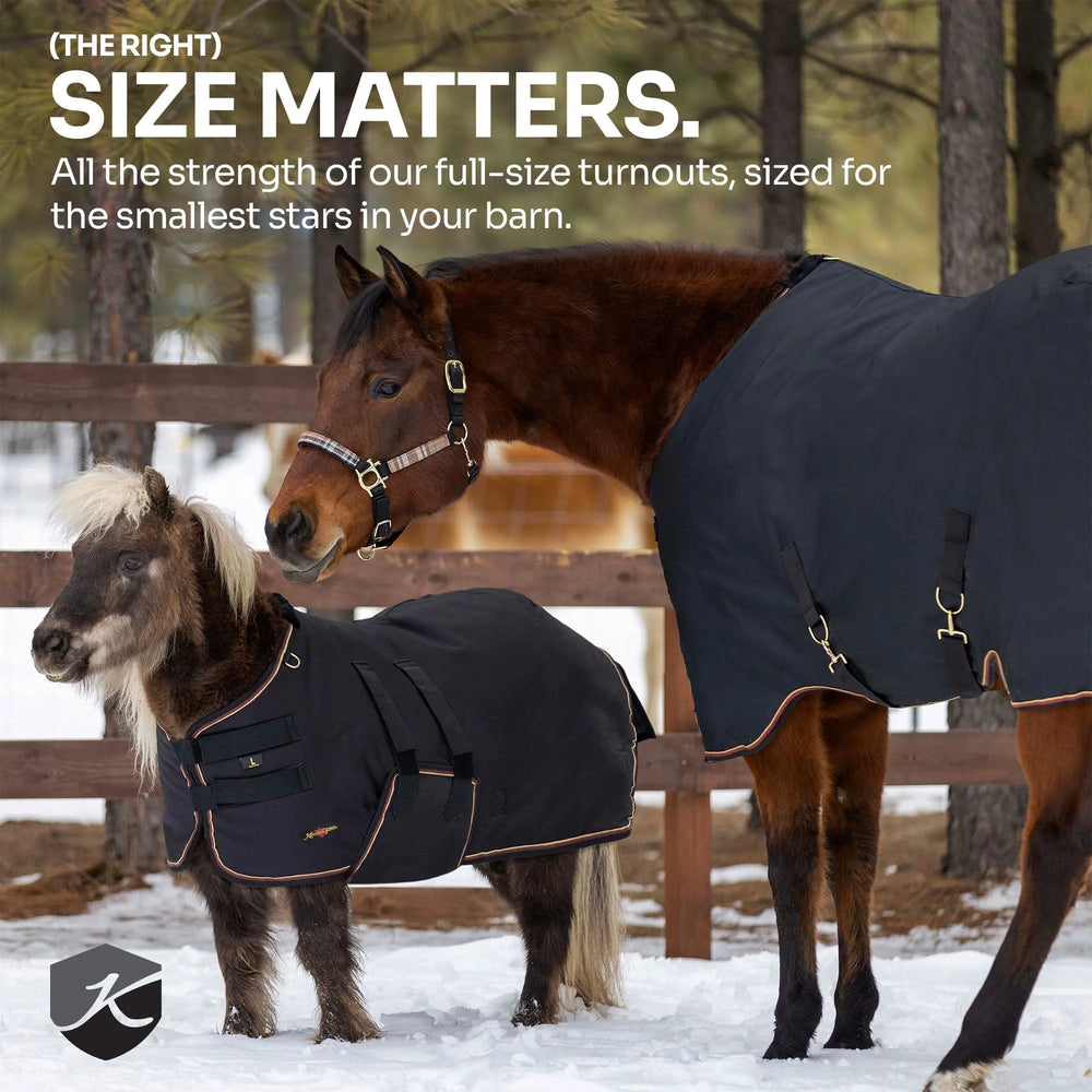 1200D 300G Heavy Weight Waterproof & Breathable Winter Mini Turnout Blanket