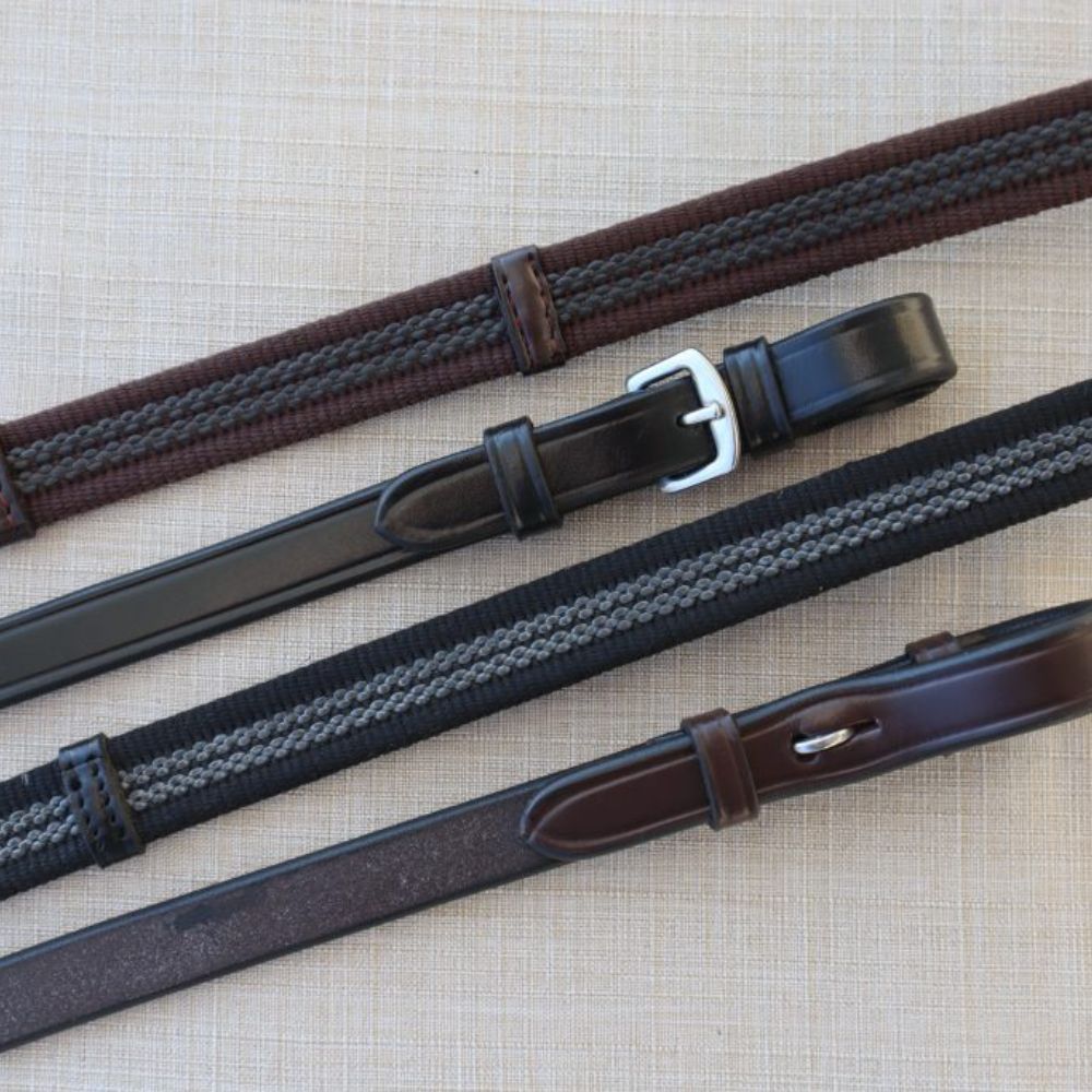 Black Oak 5/8" Set Grip Reins