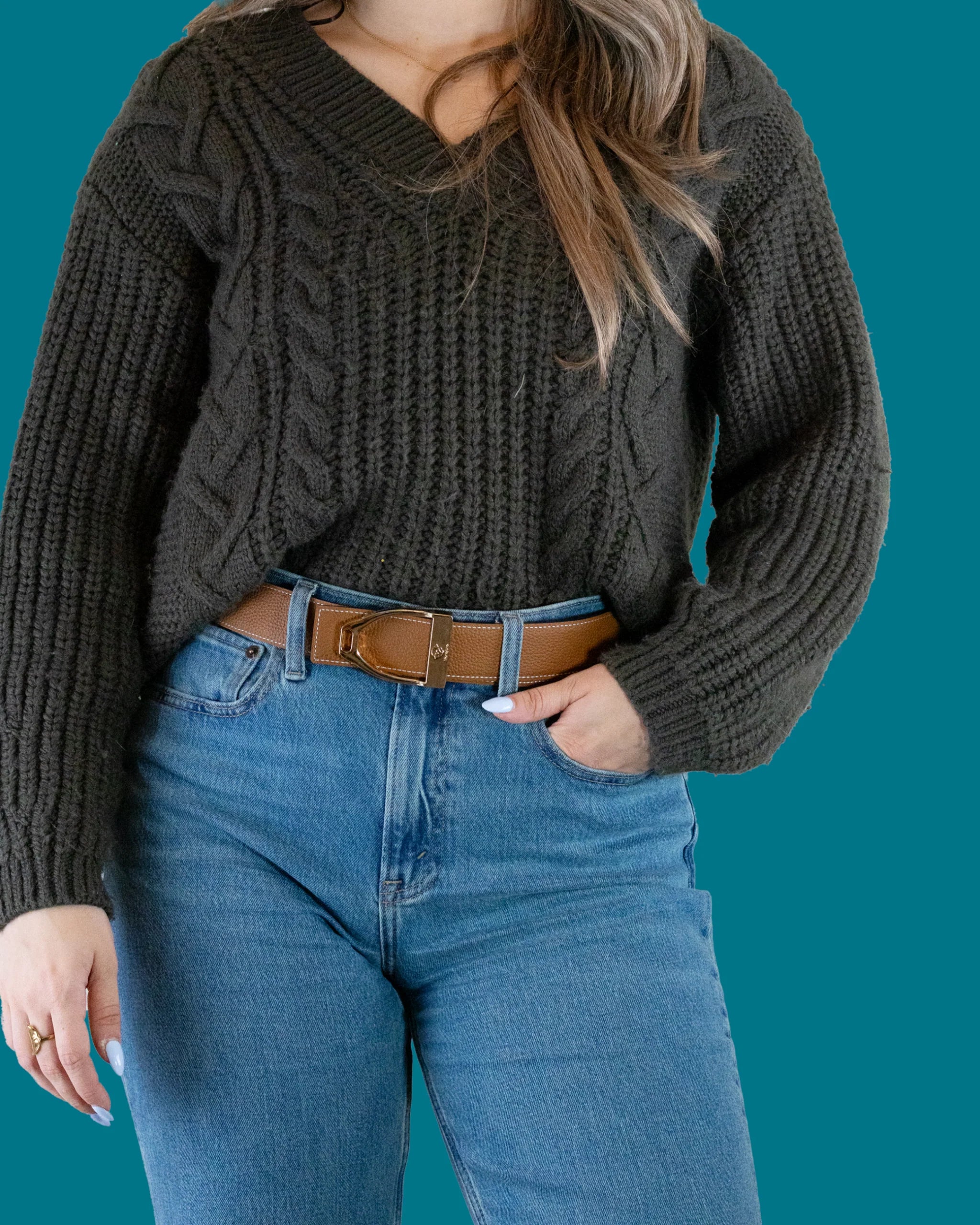 ManeJane Reversible Leather Belt  
