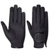 Halter Ego® Riding Gloves - Black & Black Crystal Crystal Logo - Equine Exchange Tack Shop