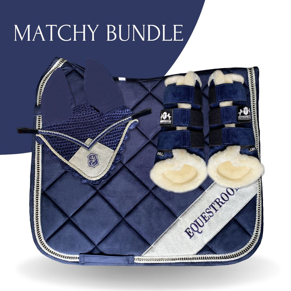 Blue Astra Saddle Pad Set - Equine Exchange Tack Shop